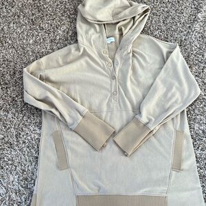 Grace & Lace Tan Cozy Fleece Hoodie